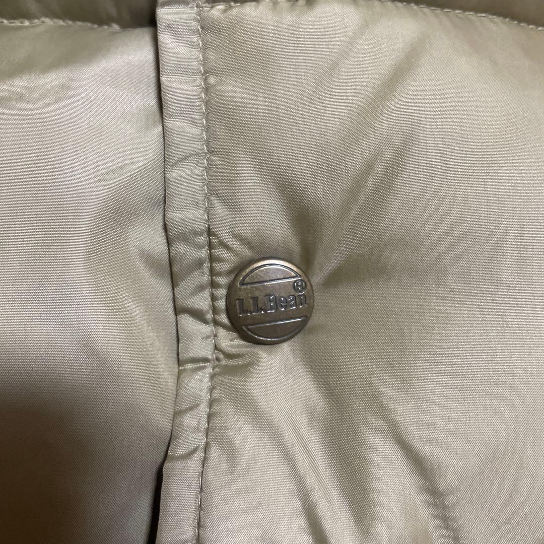 美品 90s L.L.Bean エルエルビーン ダウンベスト ベージュ S タン