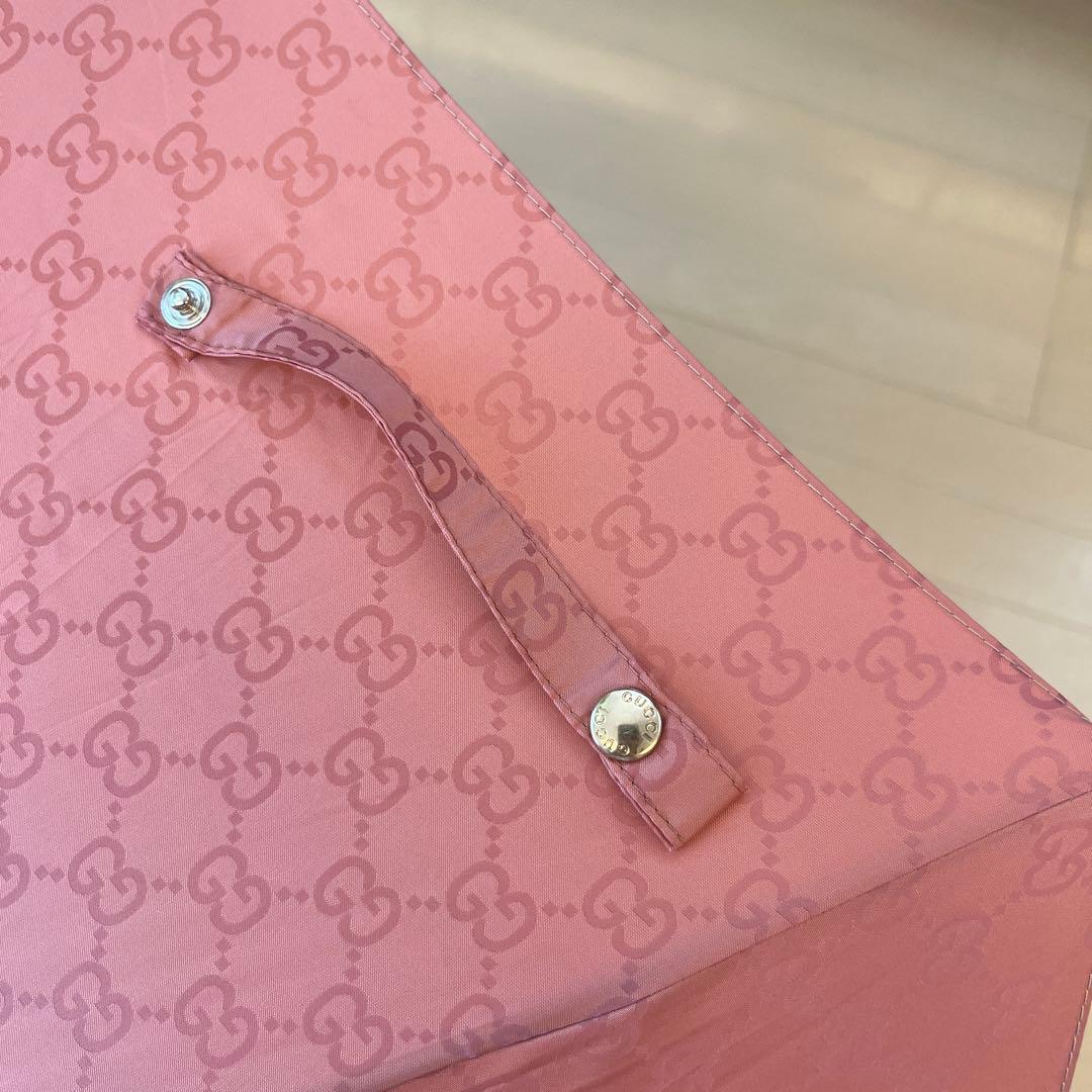未使用品グッチGUCCI傘　長傘レイングッズ長靴GG柄GGモノグラム収納袋付き未