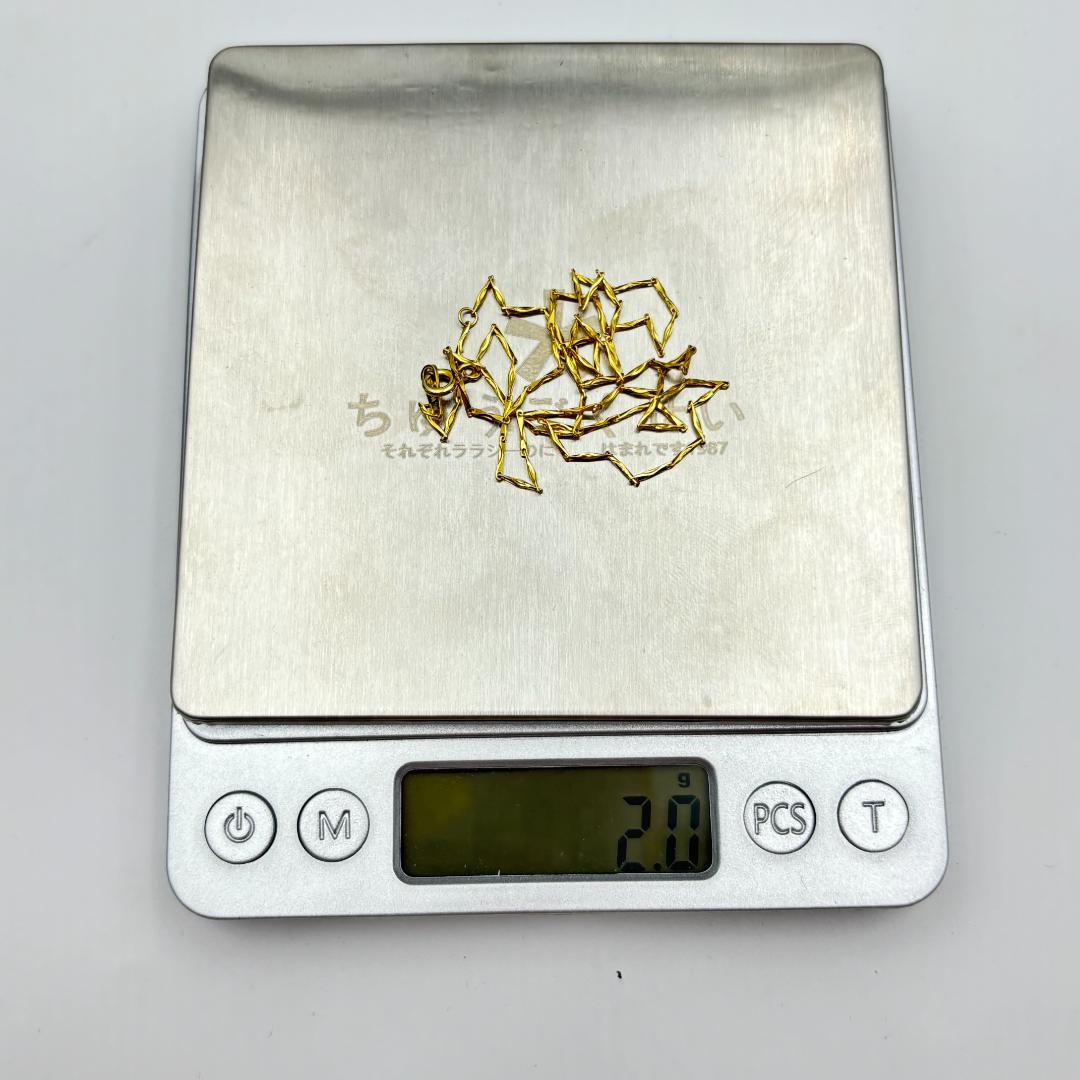 美品 ✨K18金ゴールド スネークチェーンネックレス 2.0G