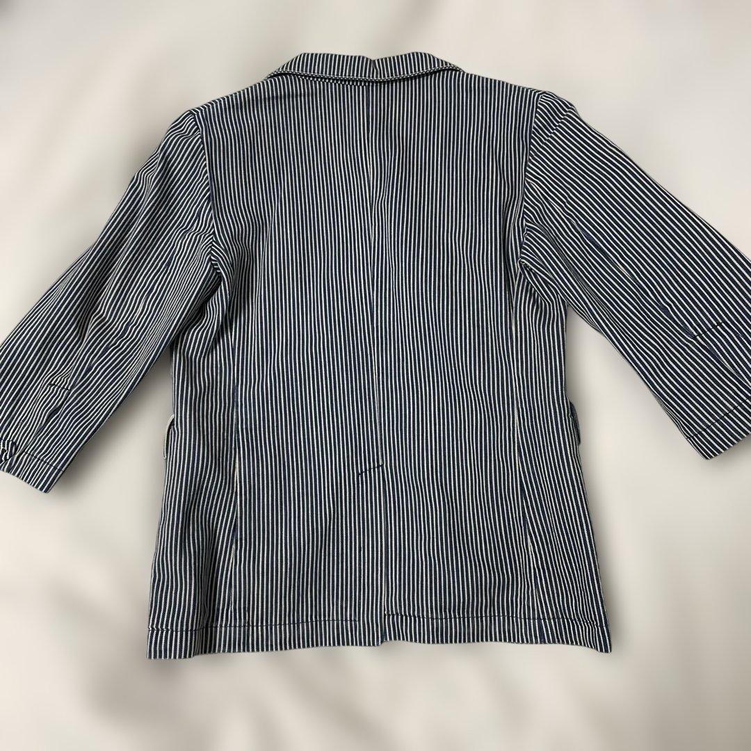 MARNI ストライプ デニム 七部袖テーラードジャケットパンツスーツ　希少