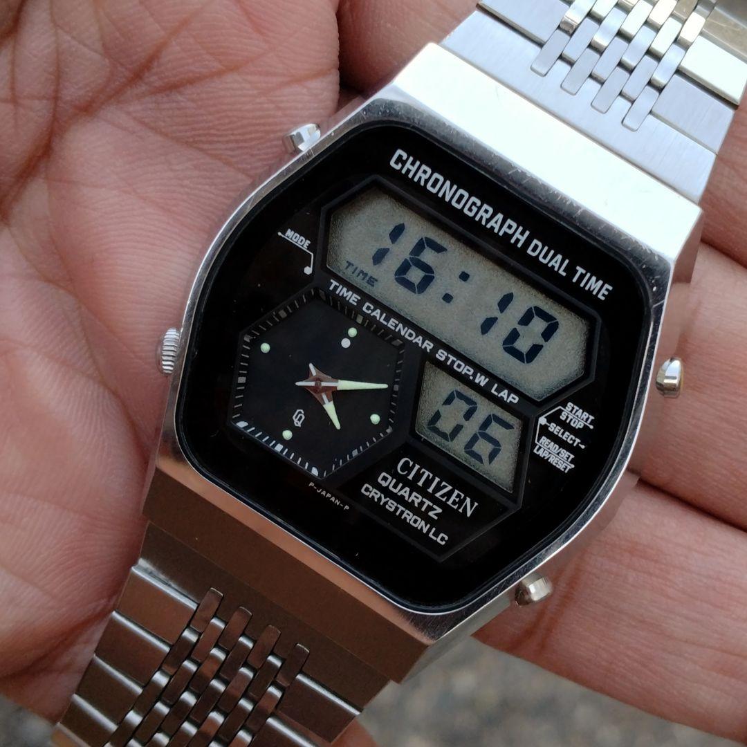 【良品！70's VTG】シチズン クォーツ デジアナ 1st model