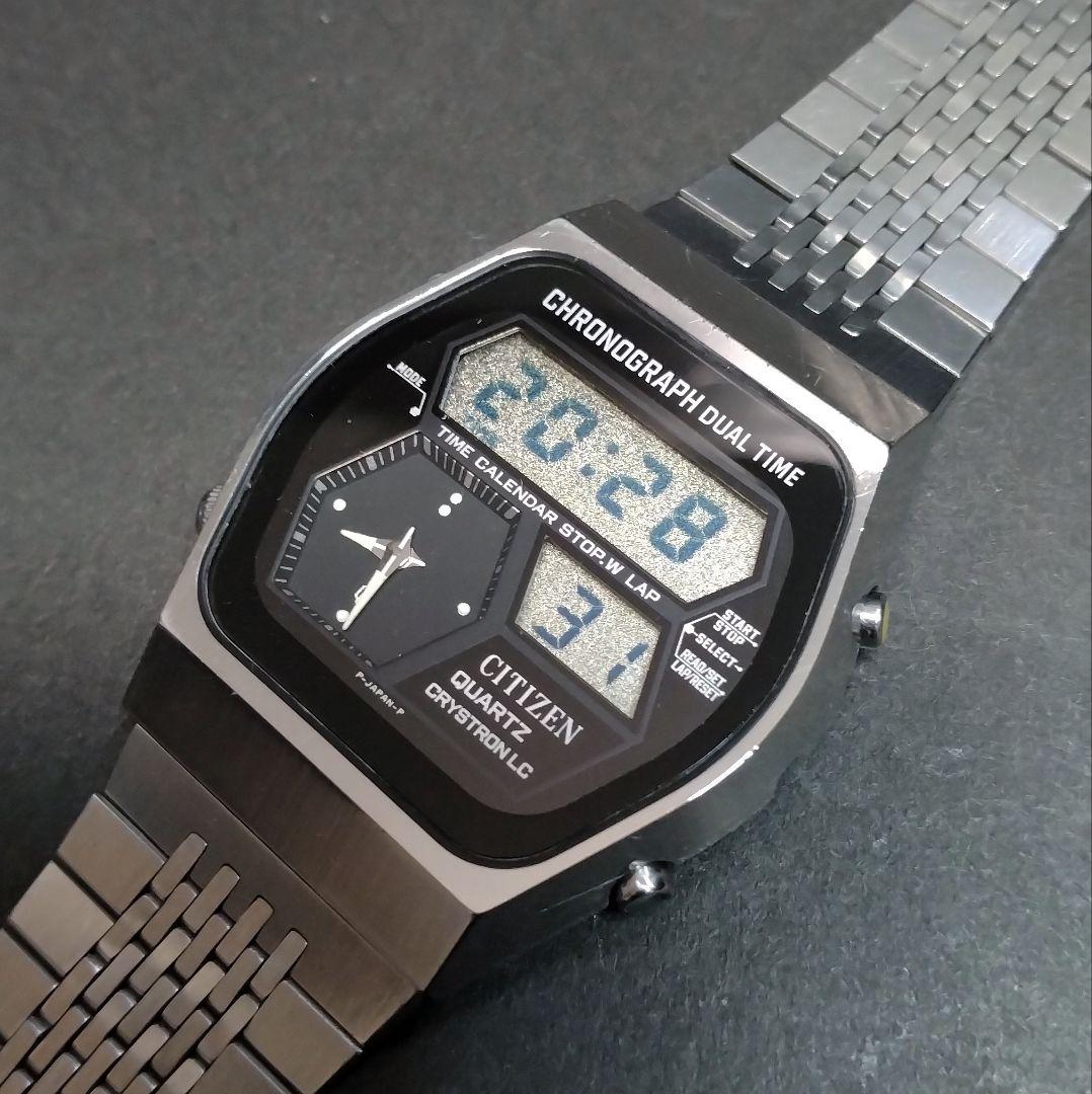 【良品！70's VTG】シチズン クォーツ デジアナ 1st model