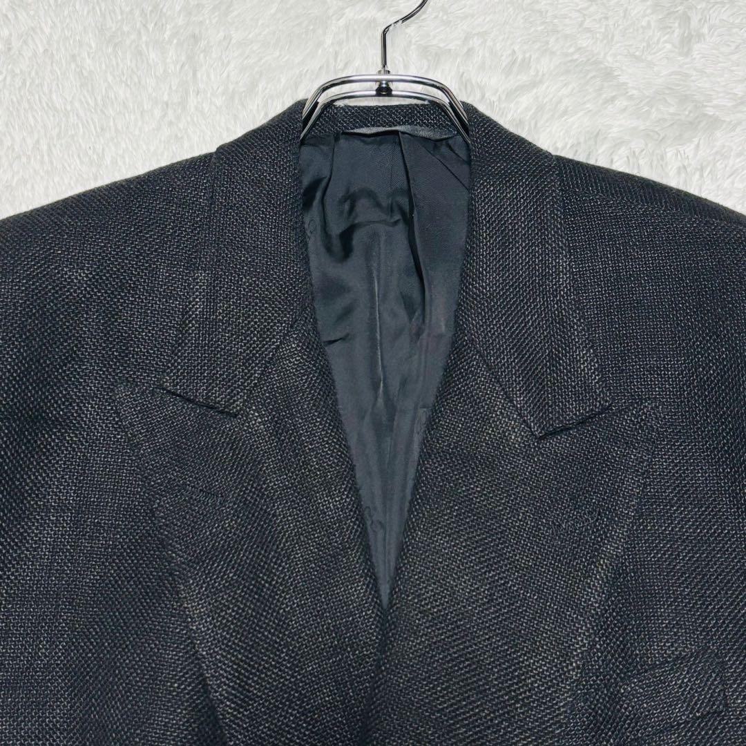 希少 90's ディオール テーラードジャケット ダブル リネン メタルボタン