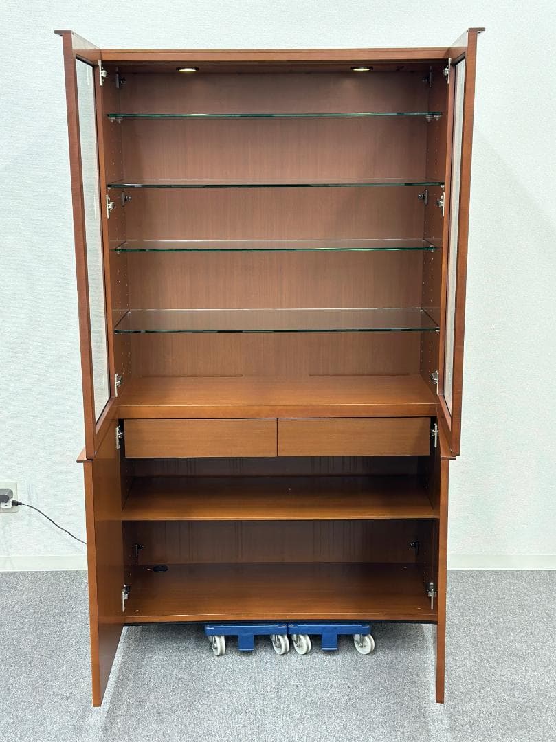 きたちゃん品■アルフレックス■コンポーザー　カップボード　照明付　収納家具