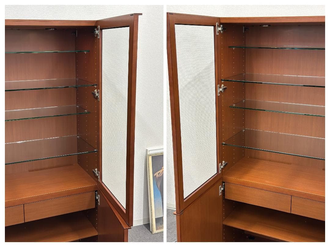 きたちゃん品■アルフレックス■コンポーザー　カップボード　照明付　収納家具