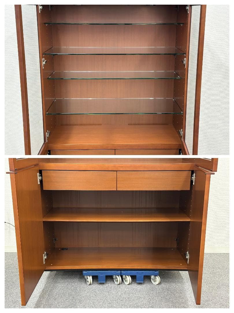 きたちゃん品■アルフレックス■コンポーザー　カップボード　照明付　収納家具