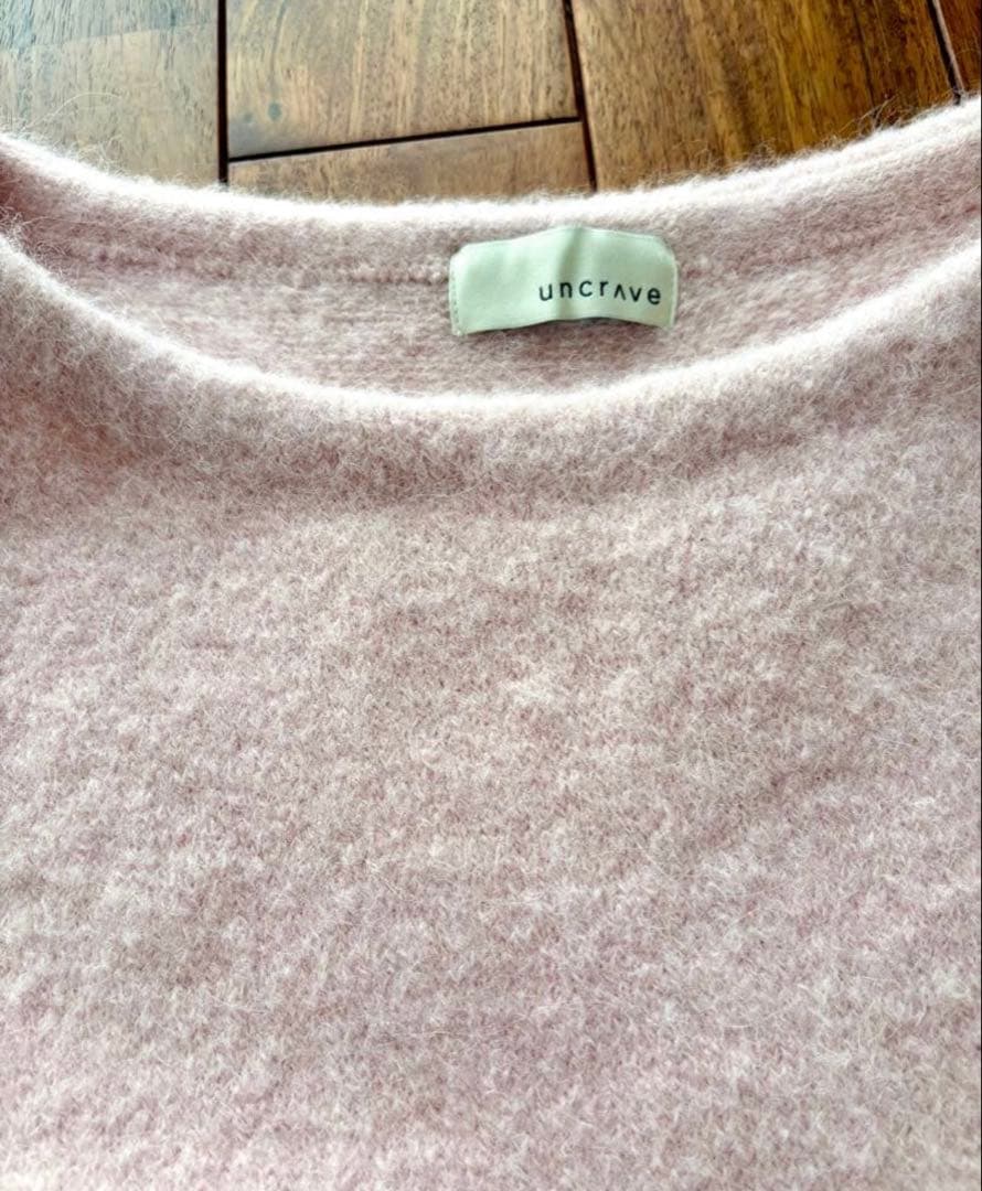 美品☆uncrave☆アンクレイヴ☆アルパカ☆ニット☆ワンピ☆ピンク☆
