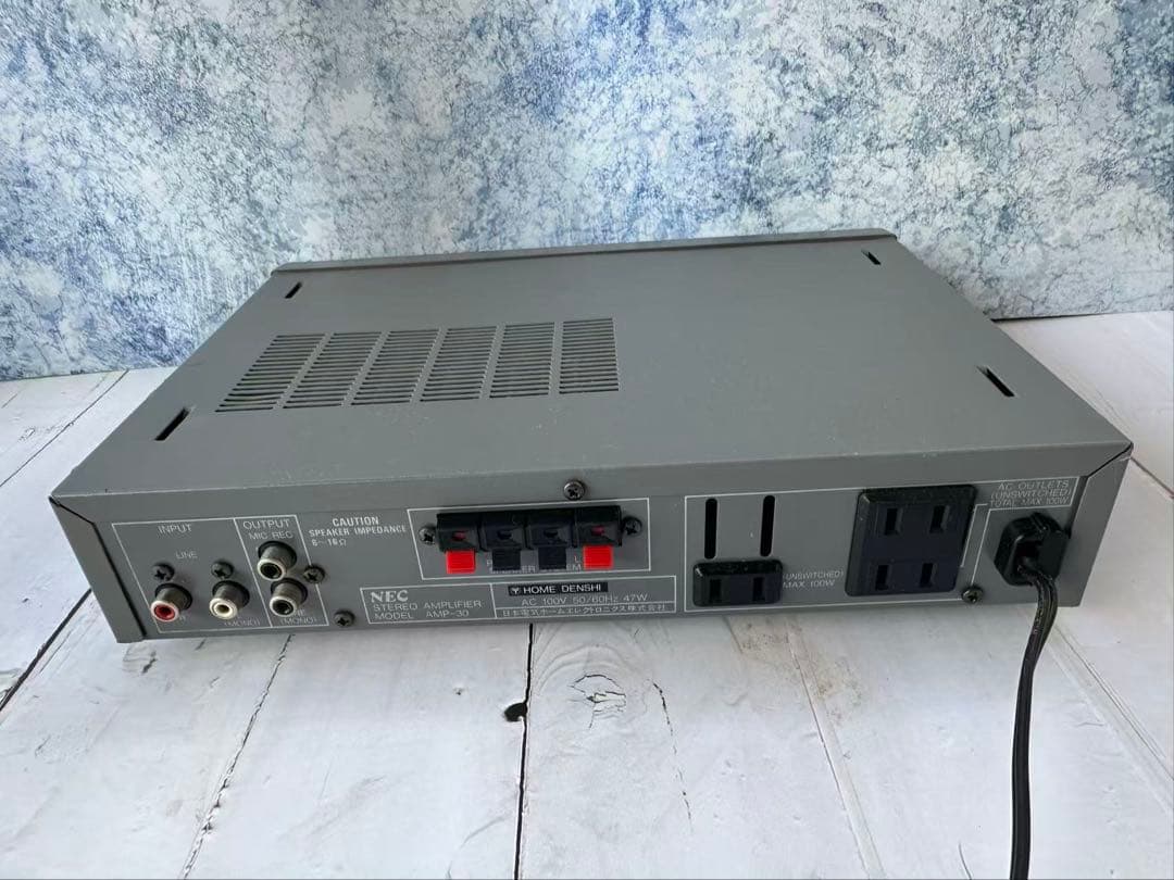 NEC AMP-30ステレオアンプ　 ロムロムアンプ 通電のみ