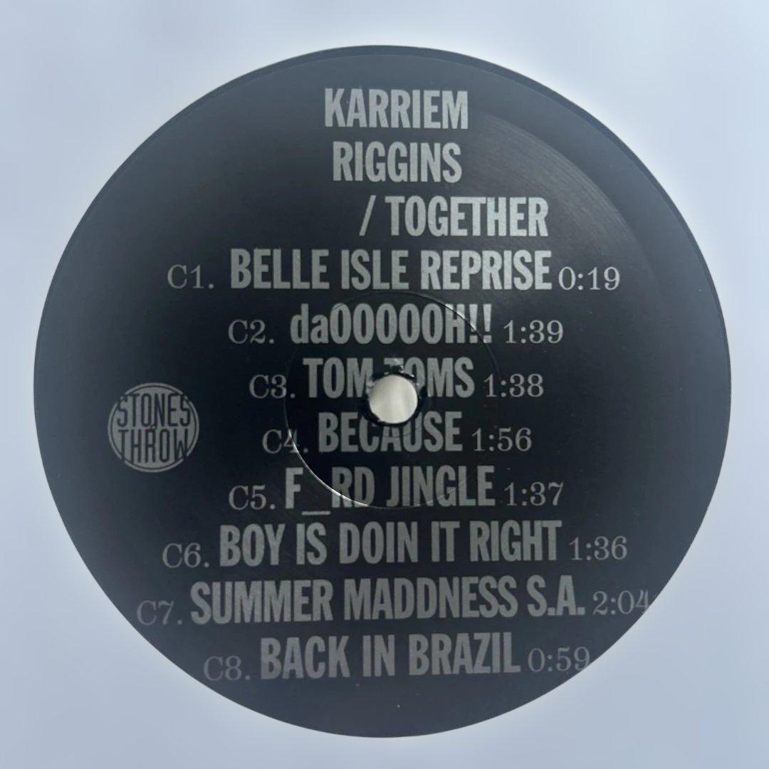 karriem riggins / alone & together レコード