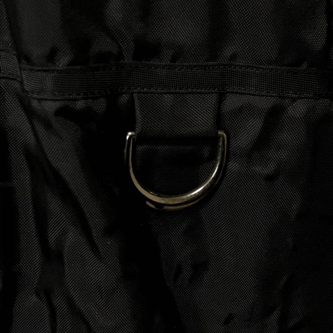 Sean John ショーンジョン　中綿モッズコート　刺繍ロゴ　ファーフード　黒