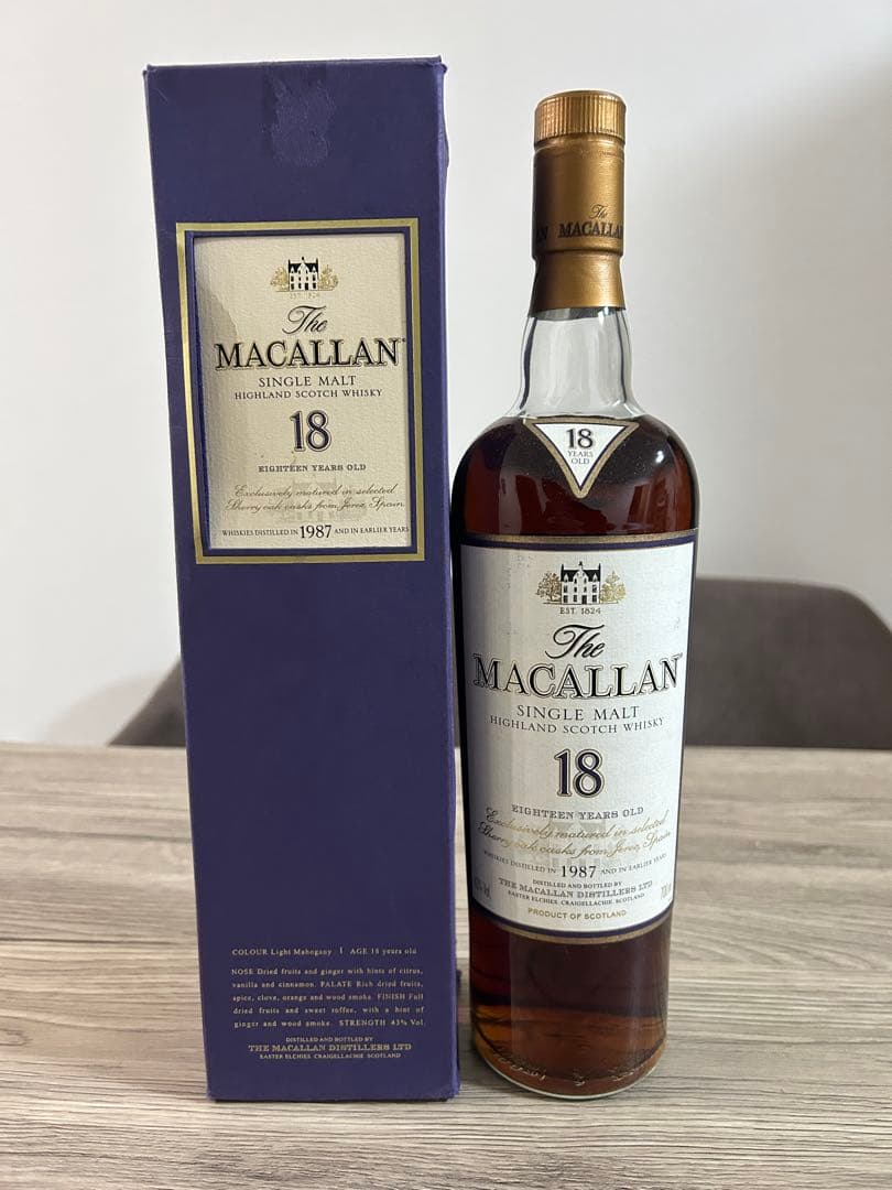 The Macallan 18年 1987 シングルモルトウイスキー
