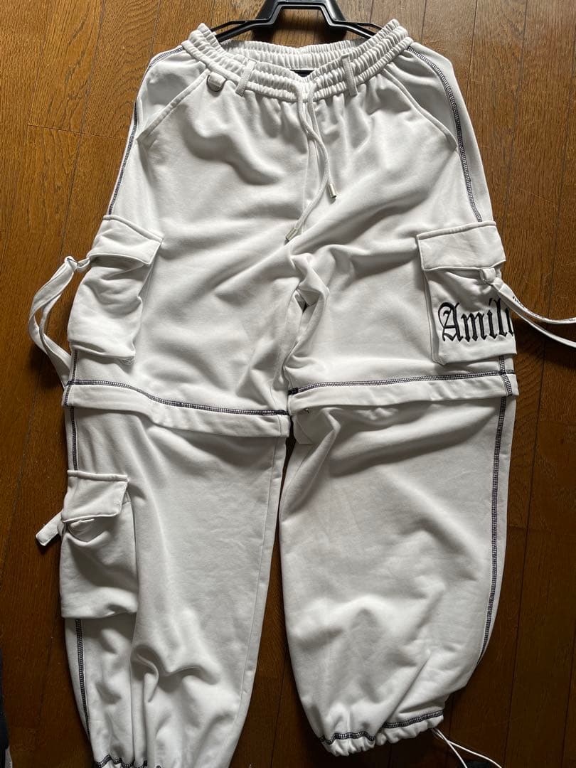 Amiri ホワイト カーゴパンツ