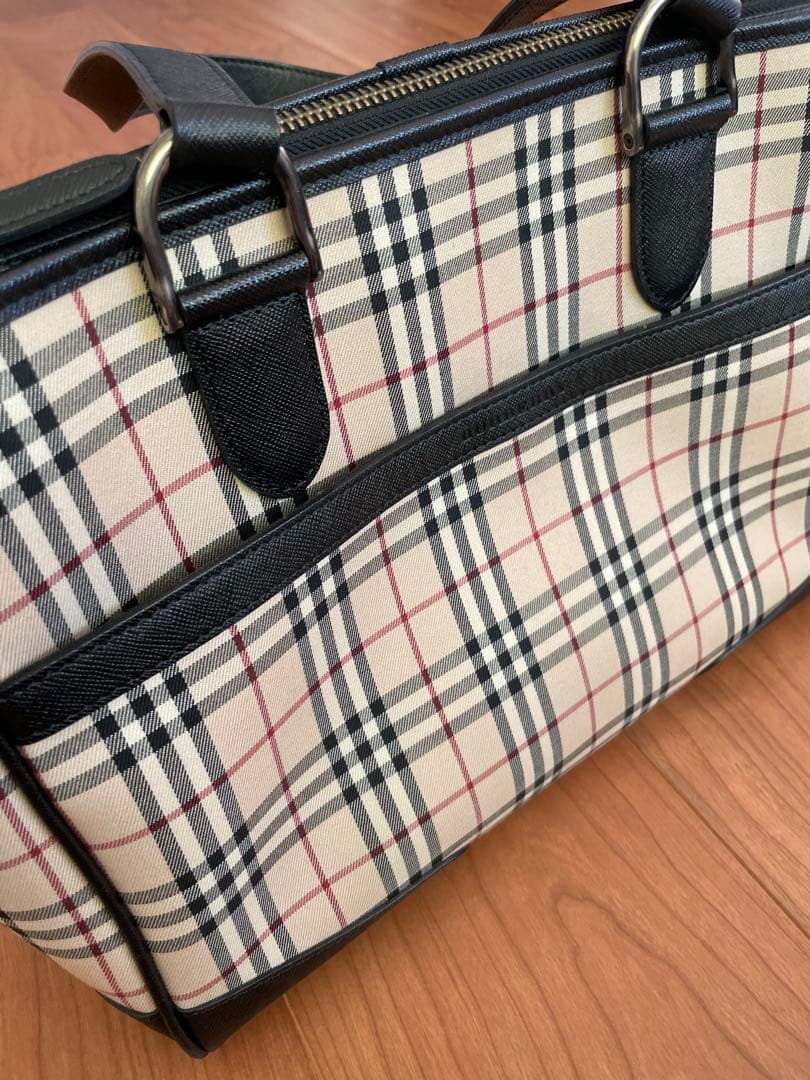 美品 バーバリー ノバチェックハンドバッグ Burberry 正規品