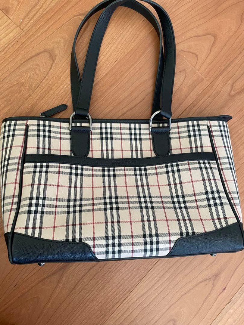 美品 バーバリー ノバチェックハンドバッグ Burberry 正規品