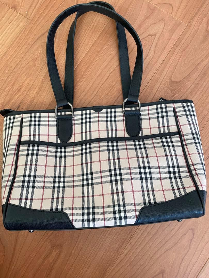 美品 バーバリー ノバチェックハンドバッグ Burberry 正規品
