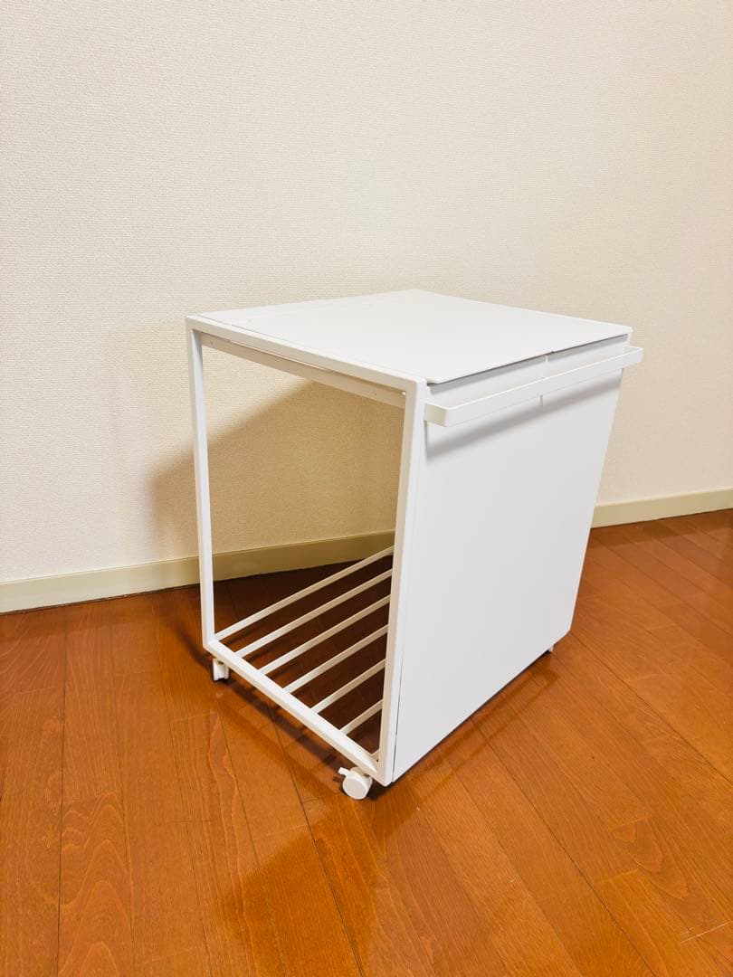 【組立済み、新品未使用】蓋付き目隠し分別ダストワゴン タワー 45L 2分別