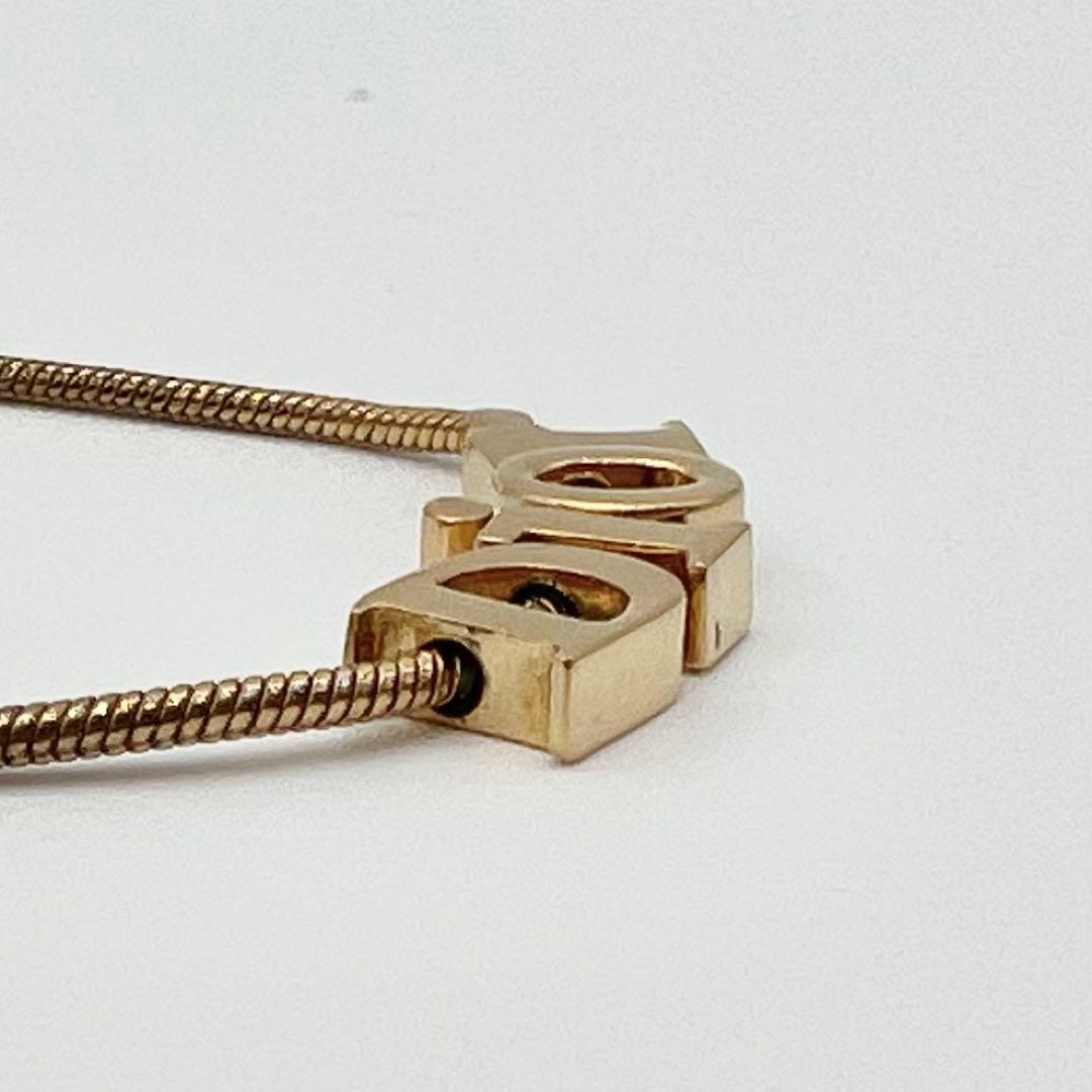 Christian Dior クリスチャンディオール ロゴ ゴールド ネックレス