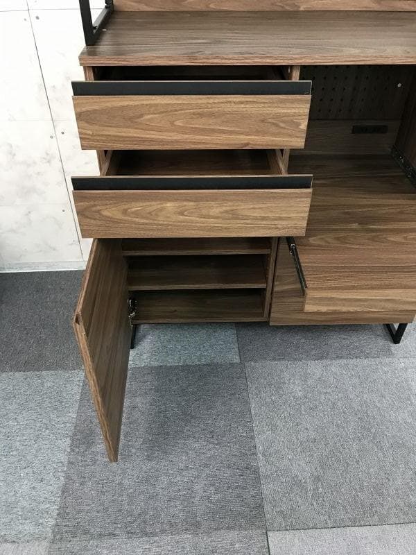 【新品】 ☆豪華キッチンボード☆WNT　大型レンジ台　収納庫