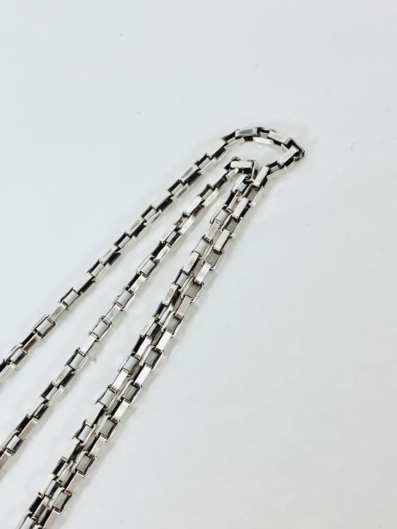 【超美品！送無】GUCCI ボストン チェーン ネックレス シルバー925