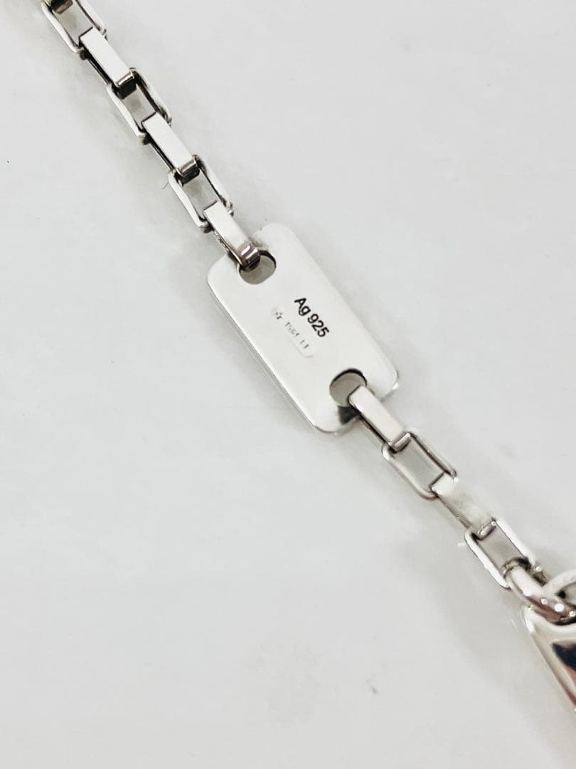 【超美品！送無】GUCCI ボストン チェーン ネックレス シルバー925