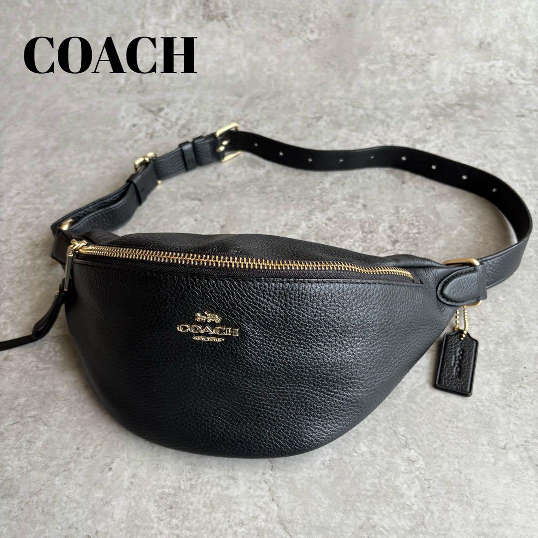 zなえなの33様COACH ボディバッグ ショルダーバッグ ゴールド金具 レザー
