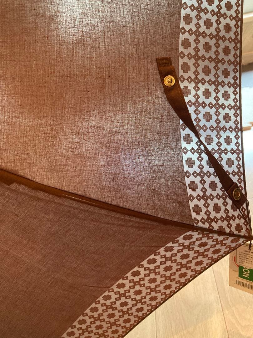 【新品未使用】CELINE 晴雨兼用UVDouble傘 ブラウン親骨47センチ