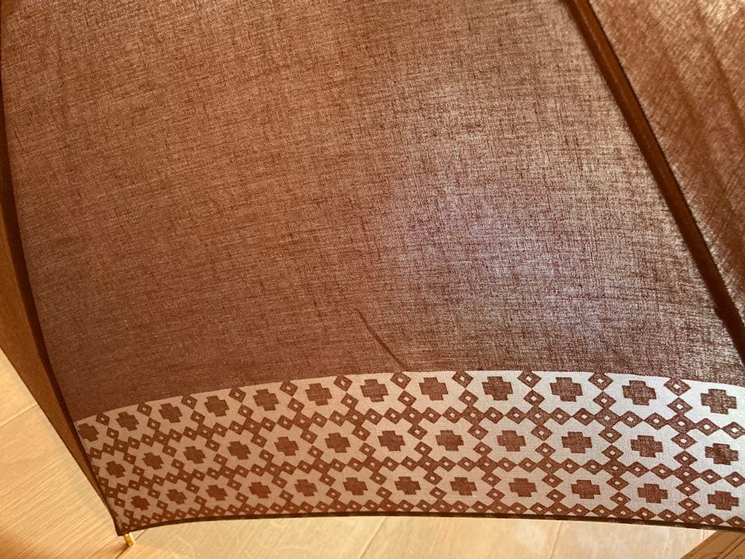 【新品未使用】CELINE 晴雨兼用UVDouble傘 ブラウン親骨47センチ