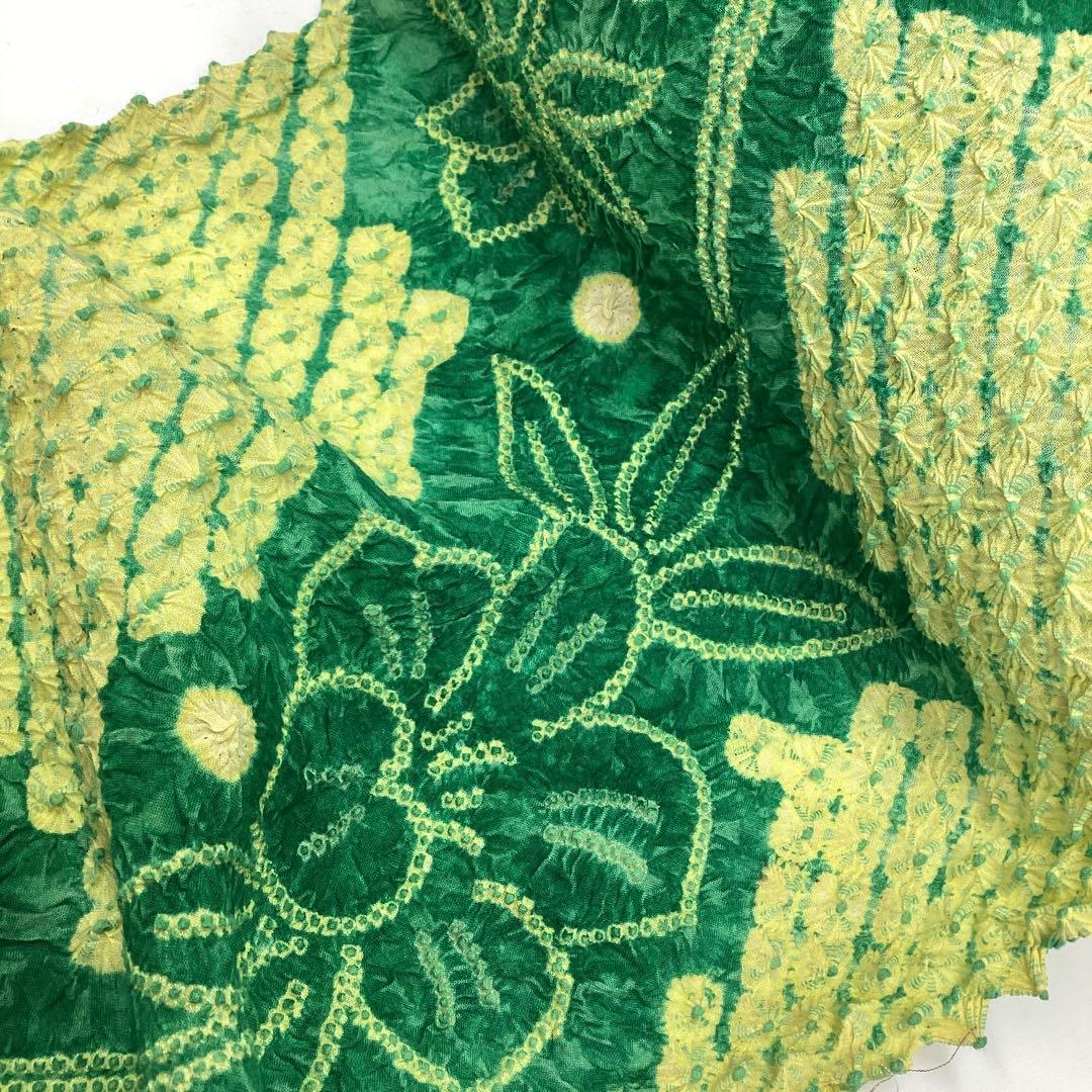 浴衣反物、有松絞り、リメイク素材、木綿P531