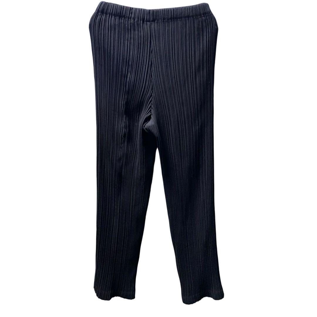 【イッセイミヤケ】　フレアパンツ　ボトムス プリーツプリーズ　Sサイズ　@