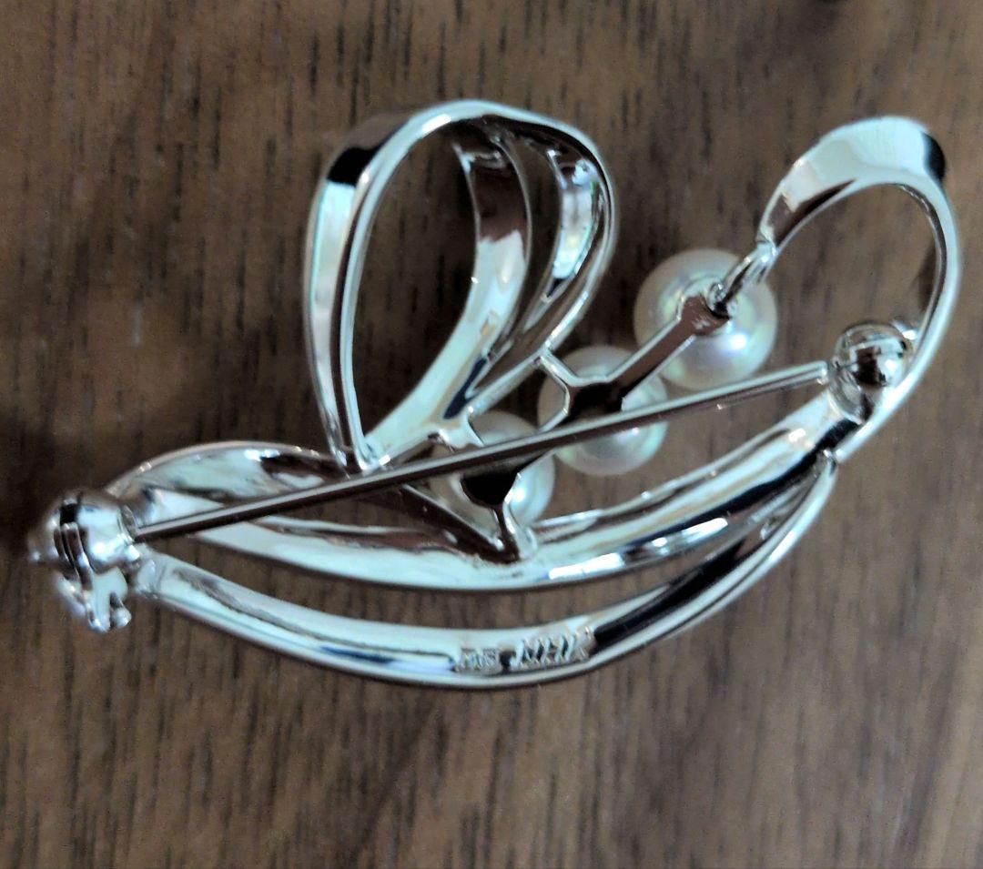 レア品　ミキモト NHK刻印ブローチ