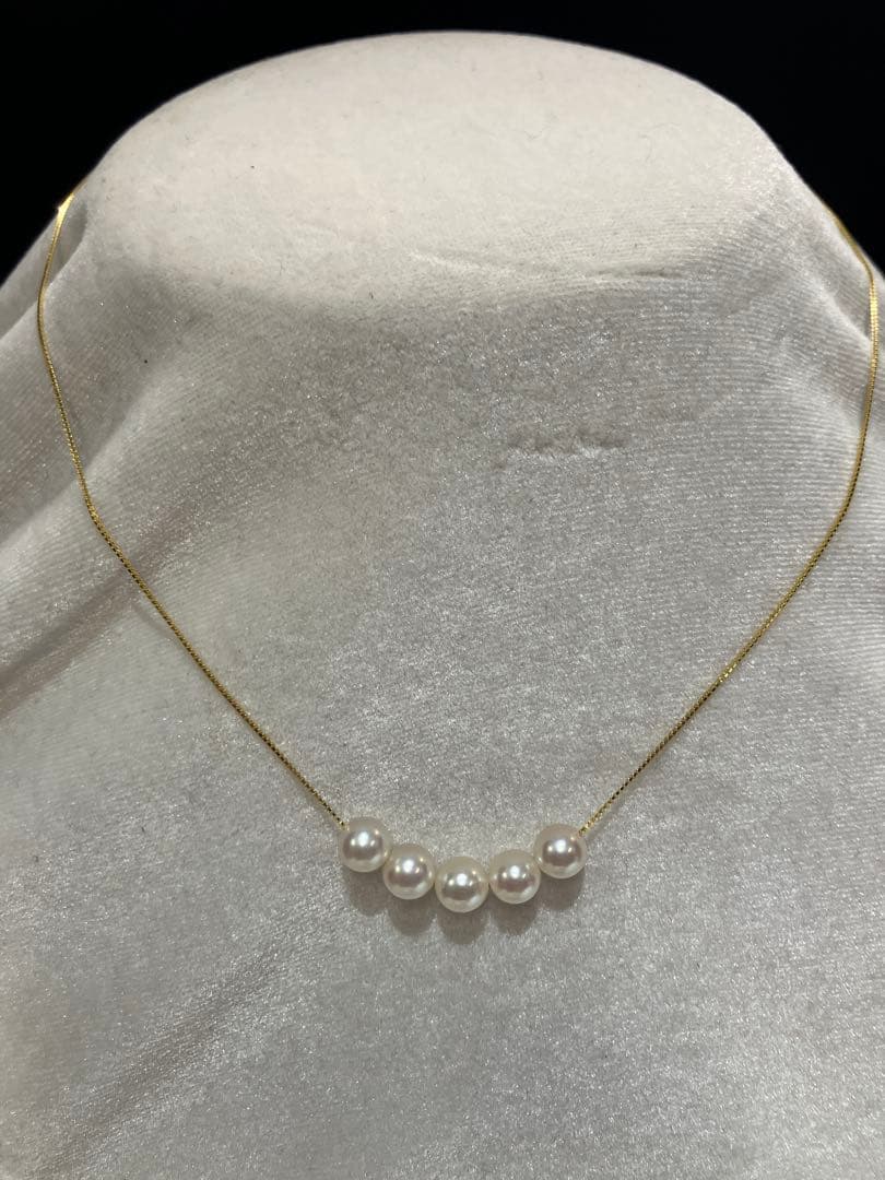 伊勢志摩英虞湾産あこや真珠　6-6.5mm パールネックレス