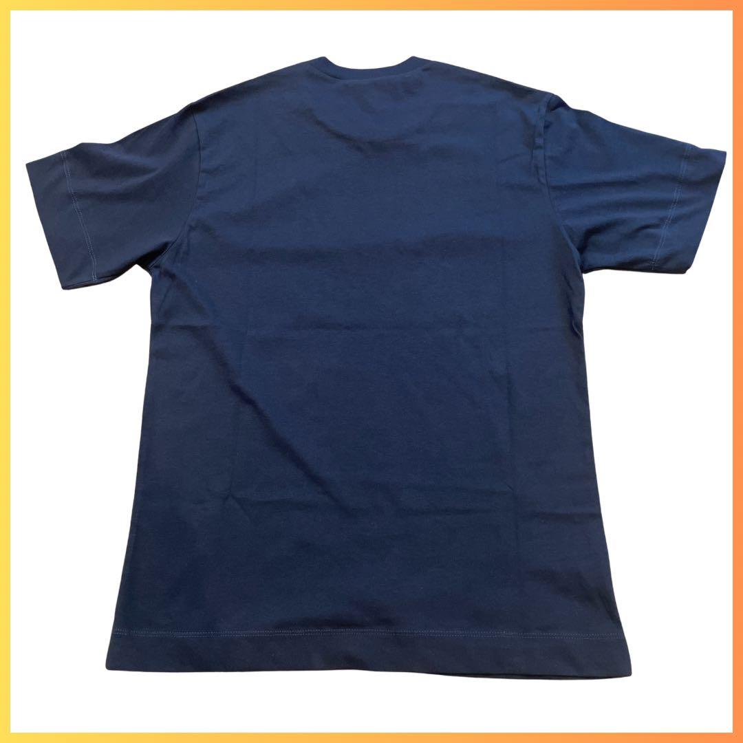 【新品】大人もOK MARNI シャツ 半袖 ロゴ ダークネイビー 12Y