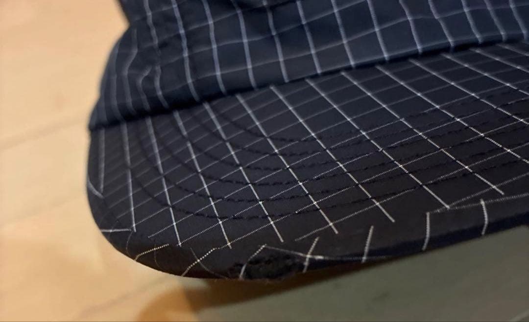 Supreme ブラック チェックキャップ