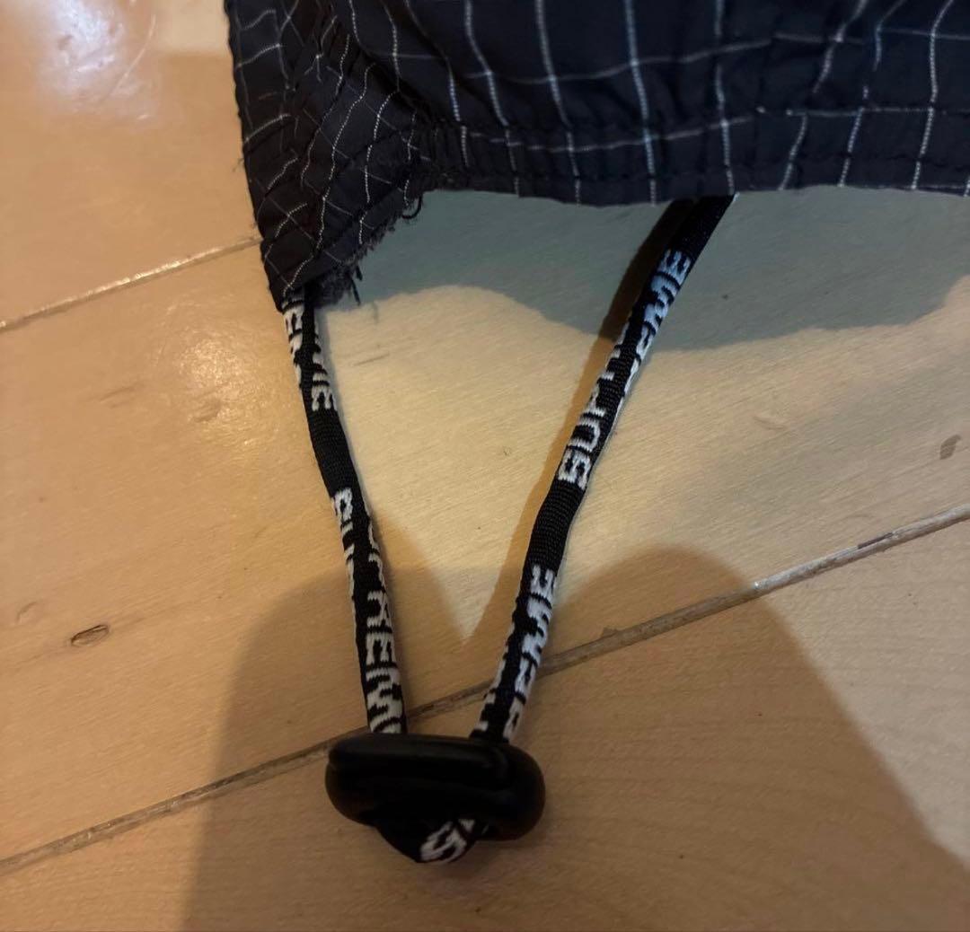 Supreme ブラック チェックキャップ