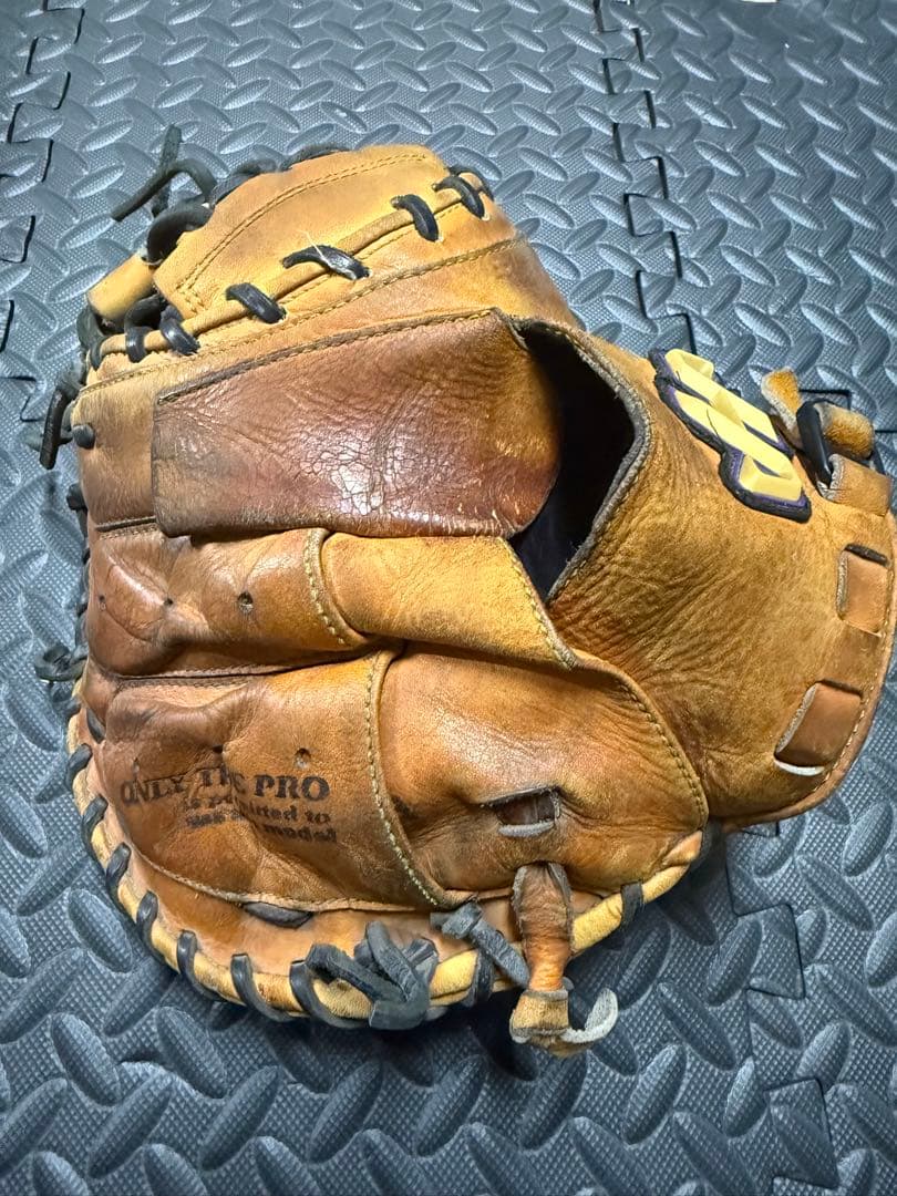 ハタケヤマ　キャッチャーミット　ブラウンレザー 硬式グローブ