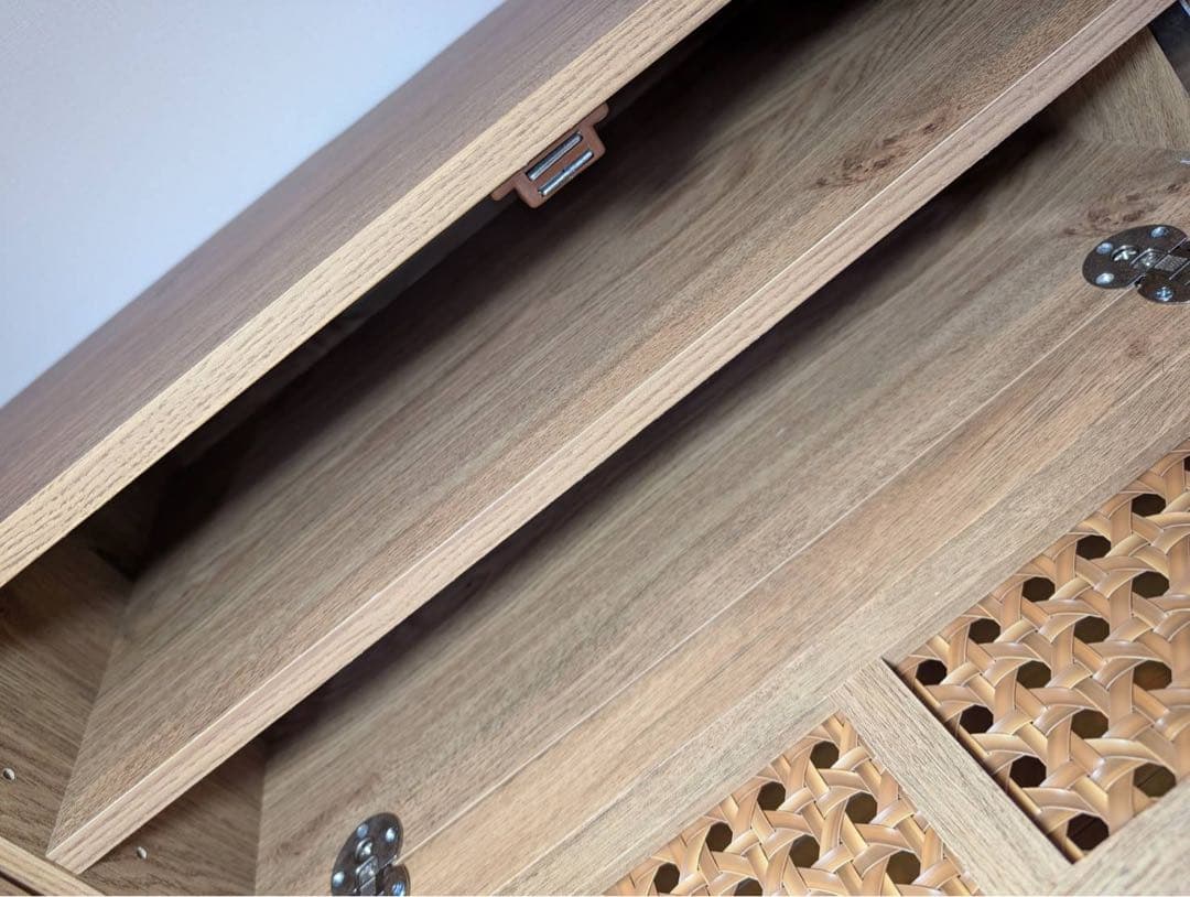 ■送料込■LOWYA ラタン ローテレビボード テレビ台 北欧風人気家具 TV棚