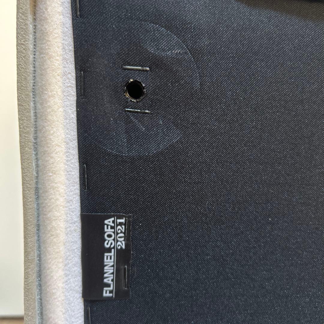 美品 フランネルソファ オットマン サンドベージュ 正方形