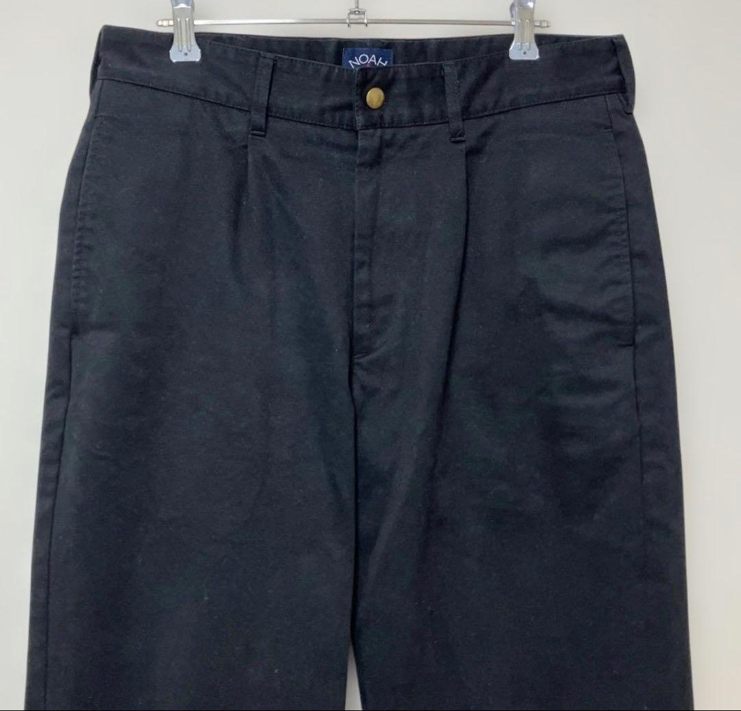 NOAH 黒 チノパン 後ろポケット付き