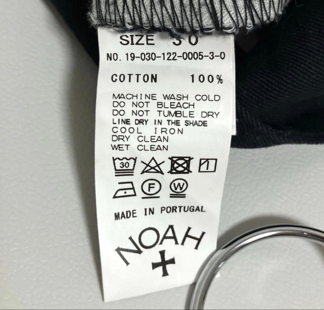 NOAH 黒 チノパン 後ろポケット付き