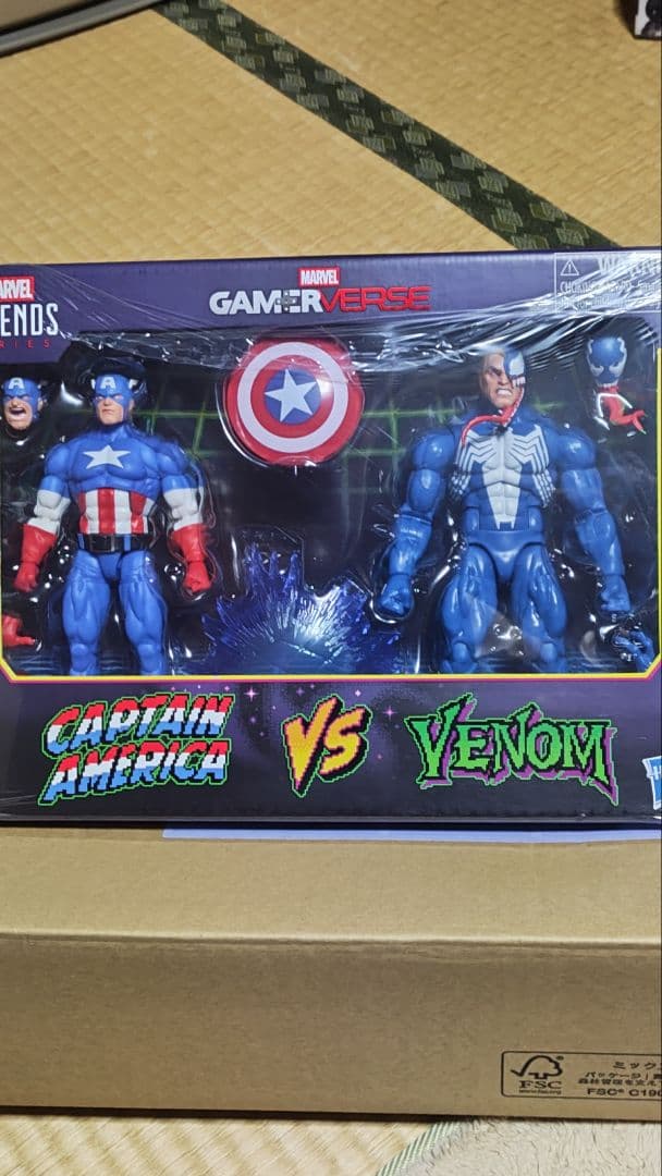 マーベルレジェンド　 ゲーマーバース　のキャプテンアメリカvsヴェノム。
