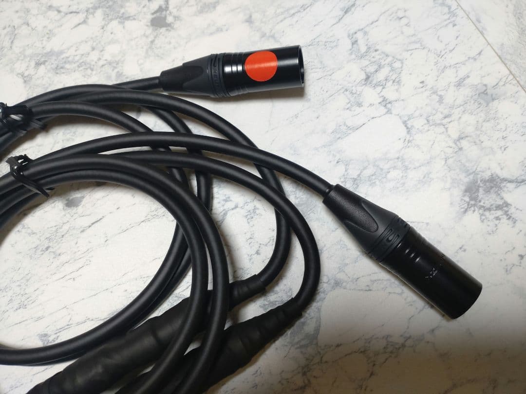 【新型】140段式カタパルトXLRケーブル　1.5m ペア　【オーディオ用】