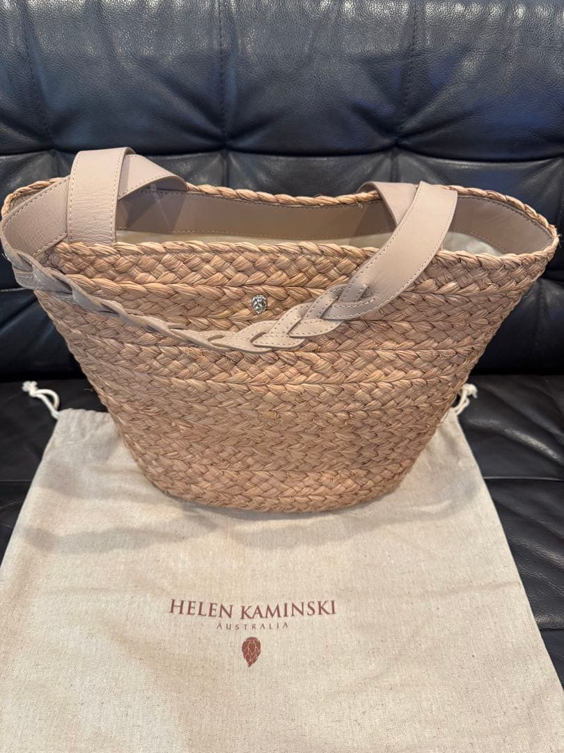 HELEN KAMINSKI ベージュ かごバッグ　美品