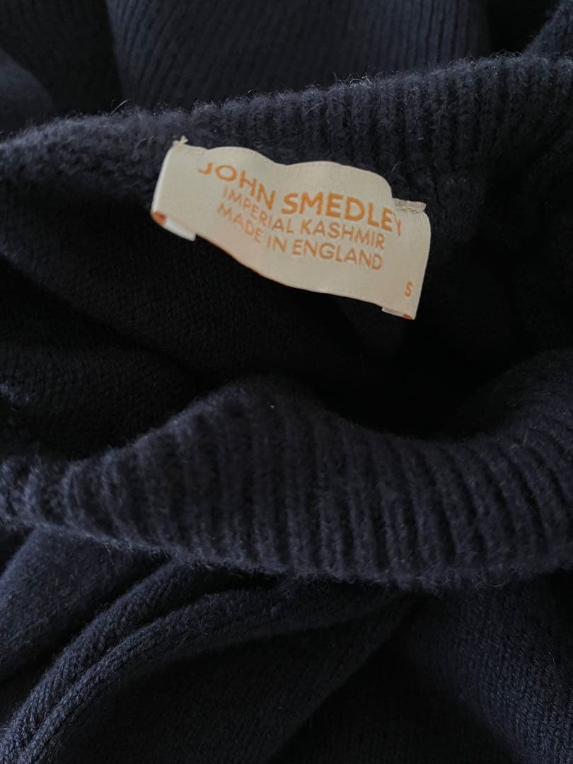 JOHN SMEDLEY ジョンスメドレー 英国製 カシミヤ混 ニット セーター