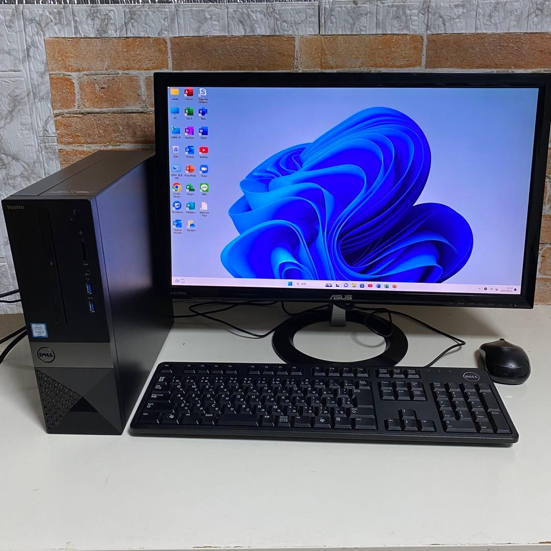 DELLデスクトップ PC SSD256GB メモリ8GB オフィス2024年