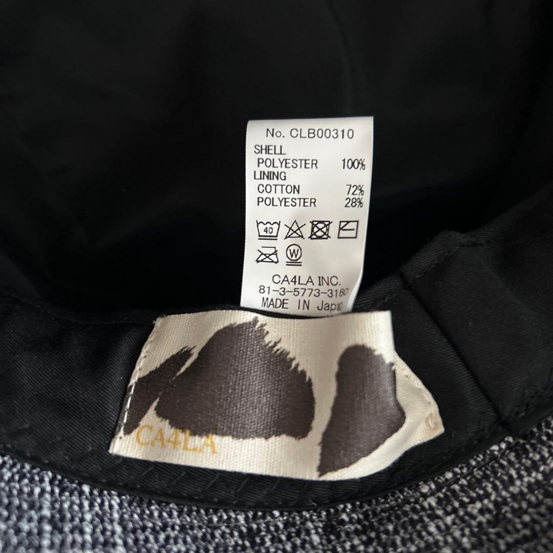 ●美品●CA4LA TWEED BUCKET HAT UVカット 洗える