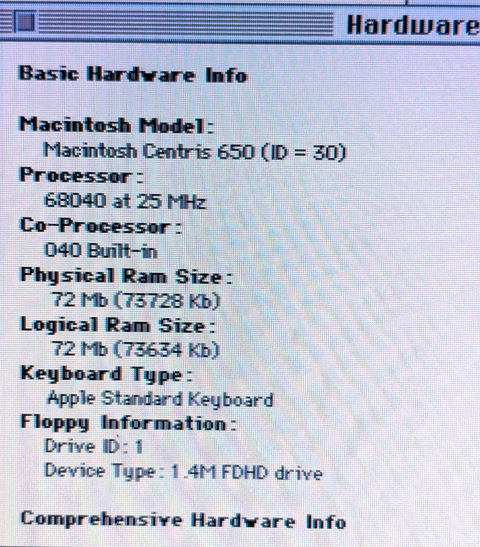 Macデスクトップ Apple Macintosh Quadra700