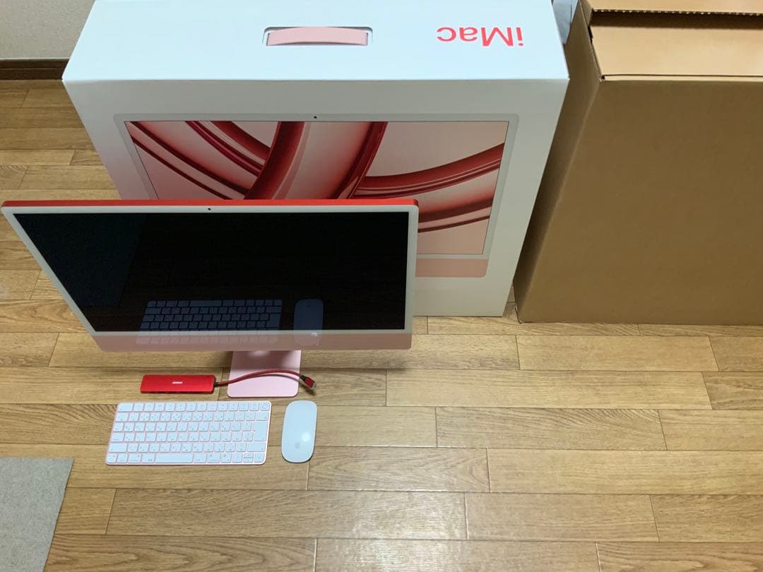 wen 美品iMac 24インチM3 メモリ8GB/SSD 512Gピンク