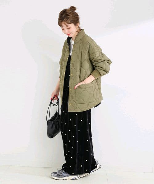 B.C STOCK【WEB限定】手洗い可 / ベロアフラワー刺繍ワンピース