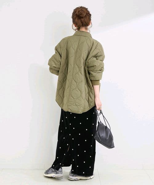 B.C STOCK【WEB限定】手洗い可 / ベロアフラワー刺繍ワンピース