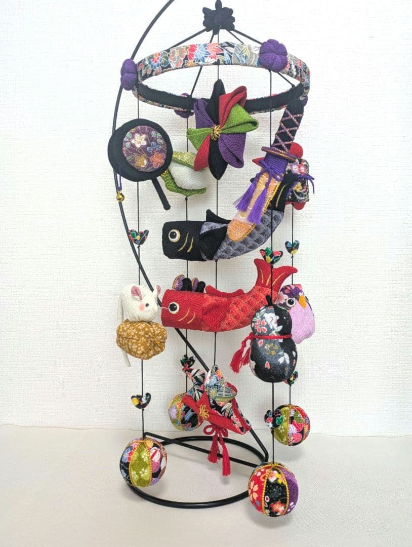 【 鯉のぼりの吊るし飾り 】ちりめん細工 輪飾り さげもん 端午の節句 子供の日